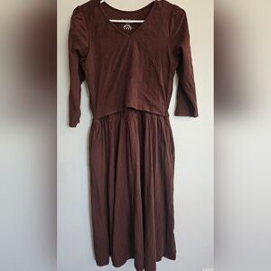 SCD M Brown Nursing Dress